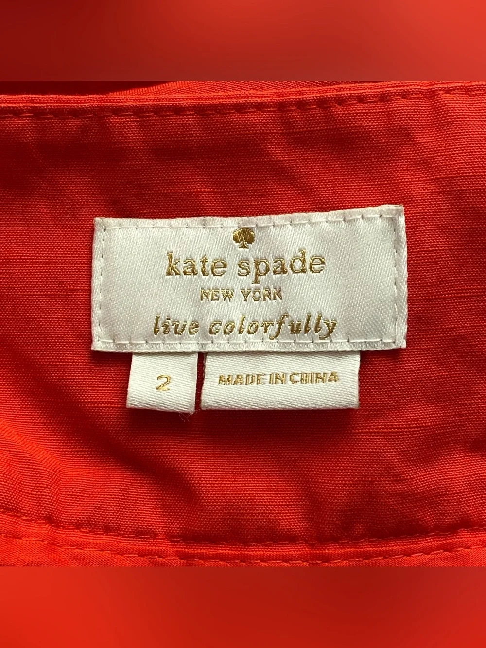 Kate Spade Cherry Pepper Slub Linen/ Cotton Colotte Scenic Route Pants Size 2
